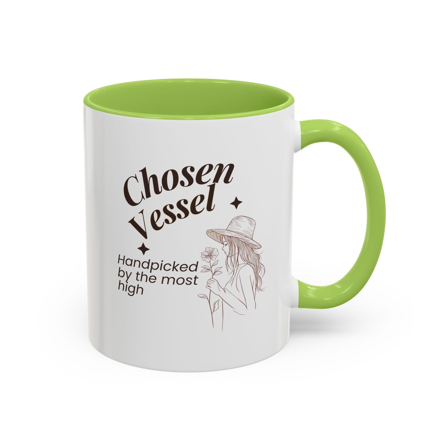 Chosen Vessel — Handpicked By The Most High" Christian Coffee Mug | Faith Gift for Women | Accent Mug 11oz