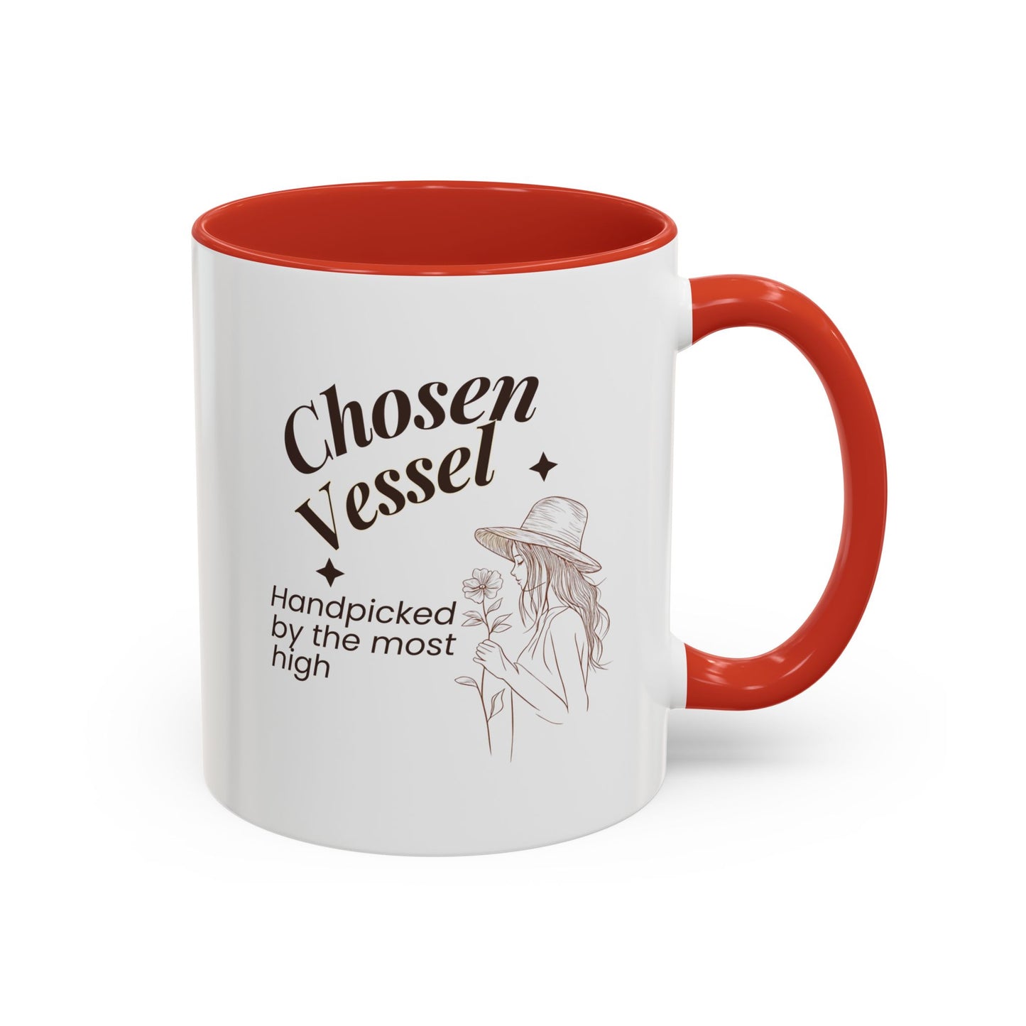 Chosen Vessel — Handpicked By The Most High" Christian Coffee Mug | Faith Gift for Women | Accent Mug 11oz