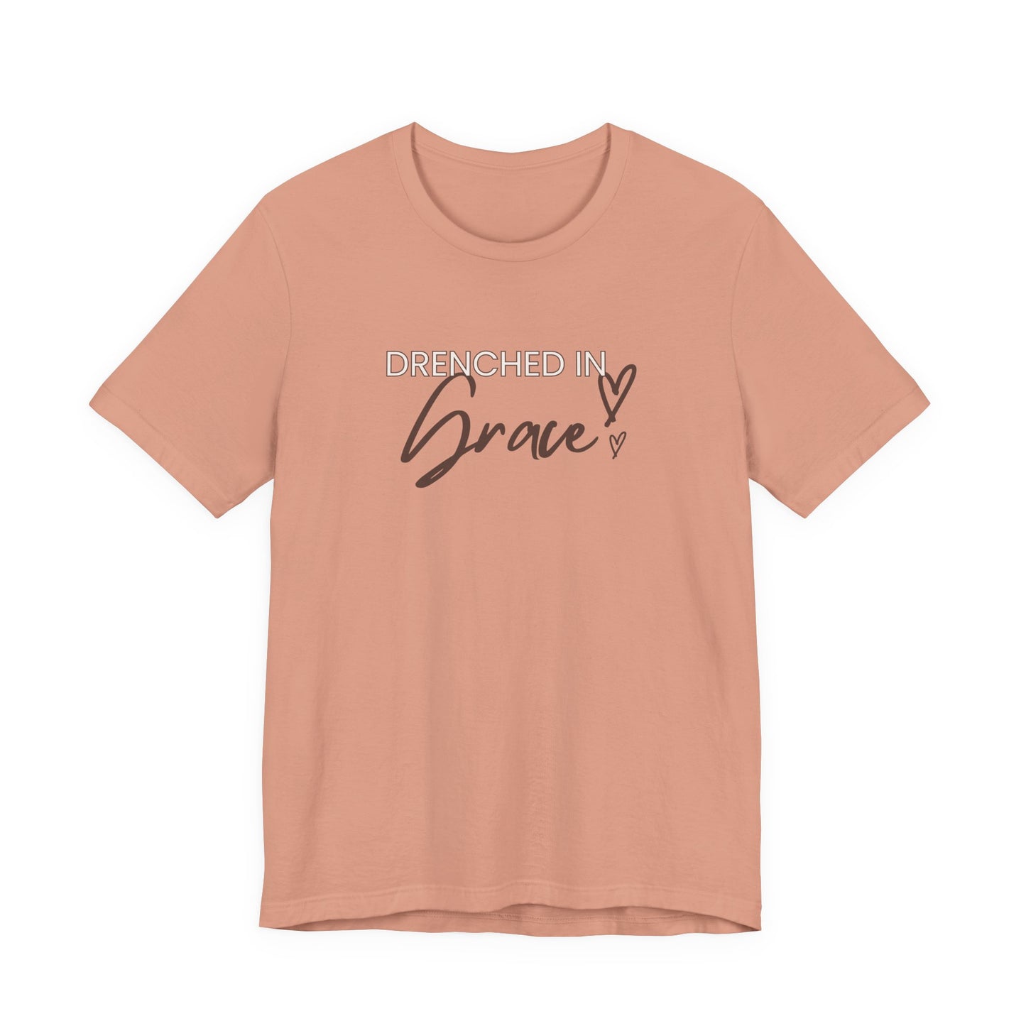Drenched In Grace" Women's Christian Graphic Tee | Faith T-Shirt | Bella Canvas Inspirational Tee