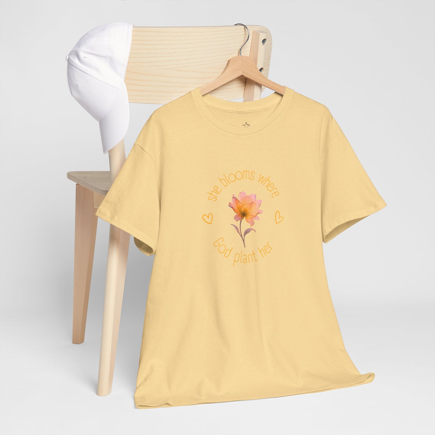 Floral Self-Love Tee — "You Are Worthy" White Cotton T-Shirt
