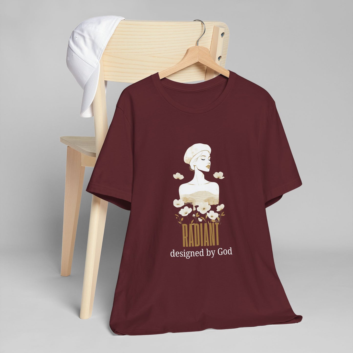 Radiant — Designed by God | Aesthetic Christian Faith T-Shirt | Streetwear Tee