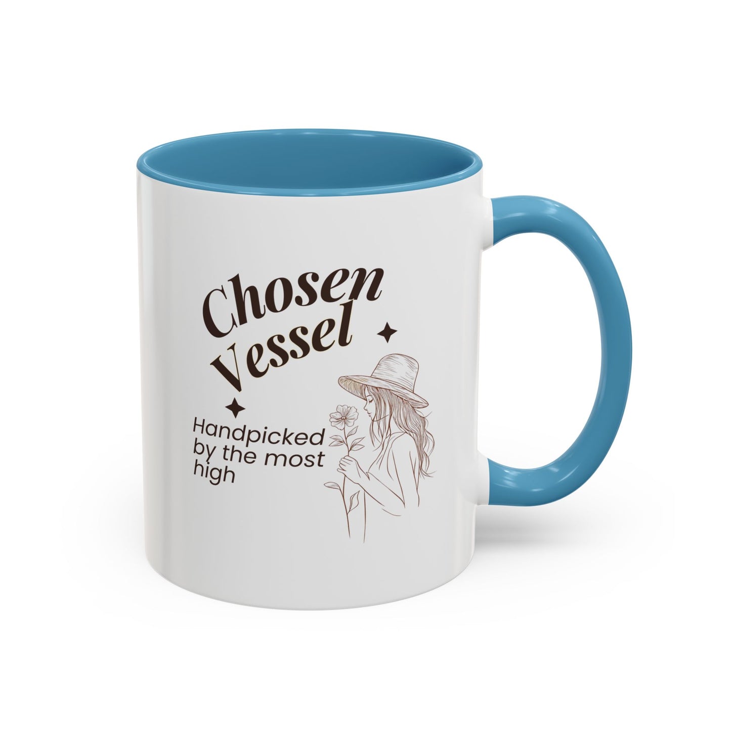 Chosen Vessel — Handpicked By The Most High" Christian Coffee Mug | Faith Gift for Women | Accent Mug 11oz