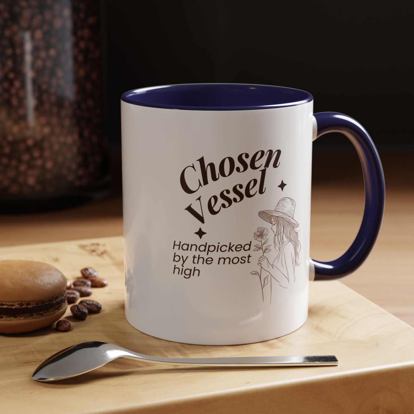 Chosen Vessel — Handpicked By The Most High" Christian Coffee Mug | Faith Gift for Women | Accent Mug 11oz