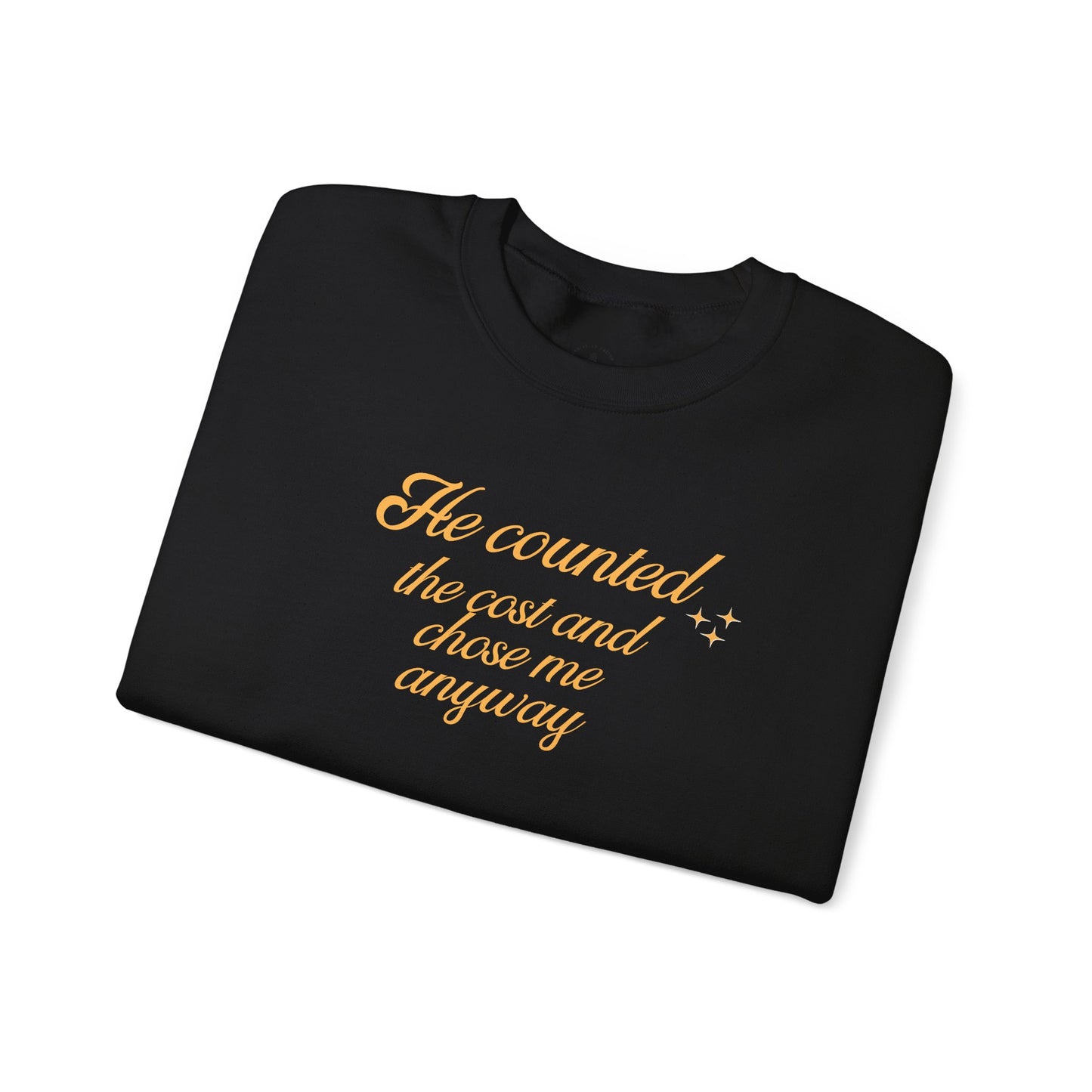 Christian Sweatshirt — "He Wore My Shame So I Could Wear His Glory" | Faith Crewneck | Religious Gift