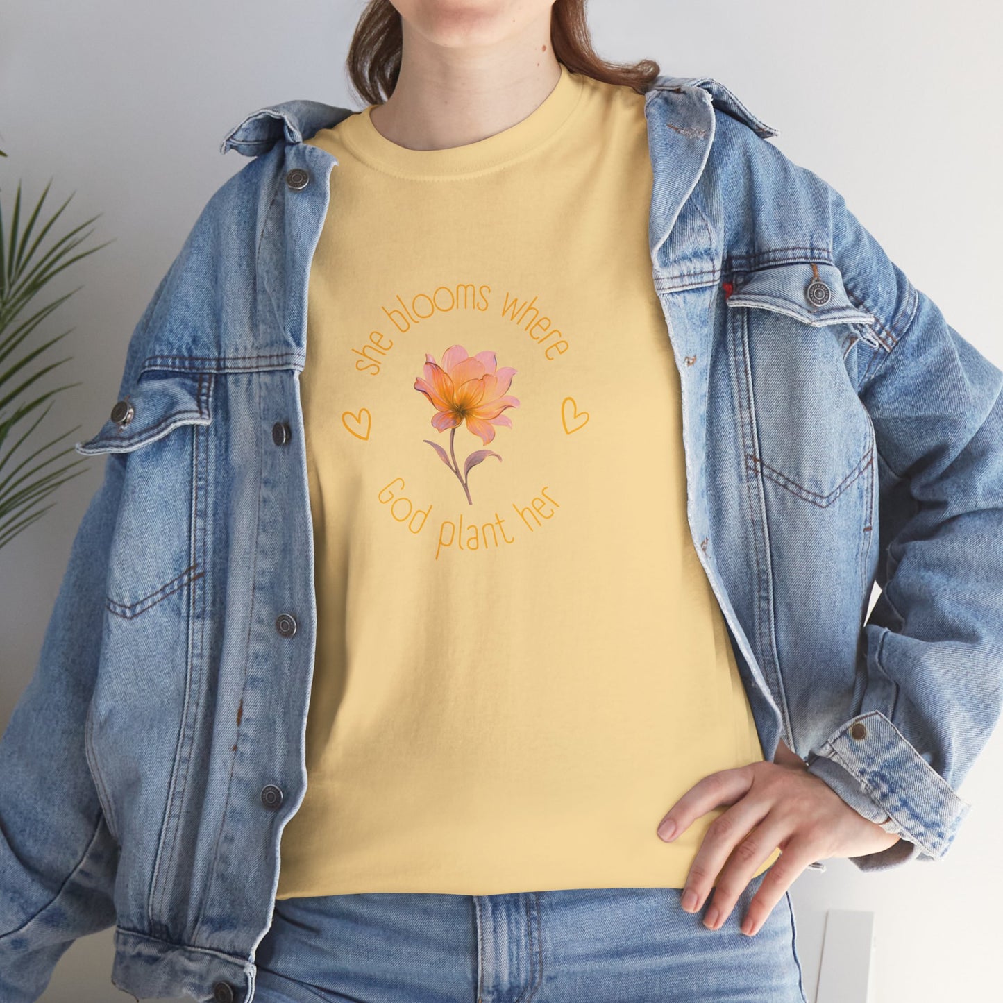 Floral Self-Love Tee — "You Are Worthy" White Cotton T-Shirt