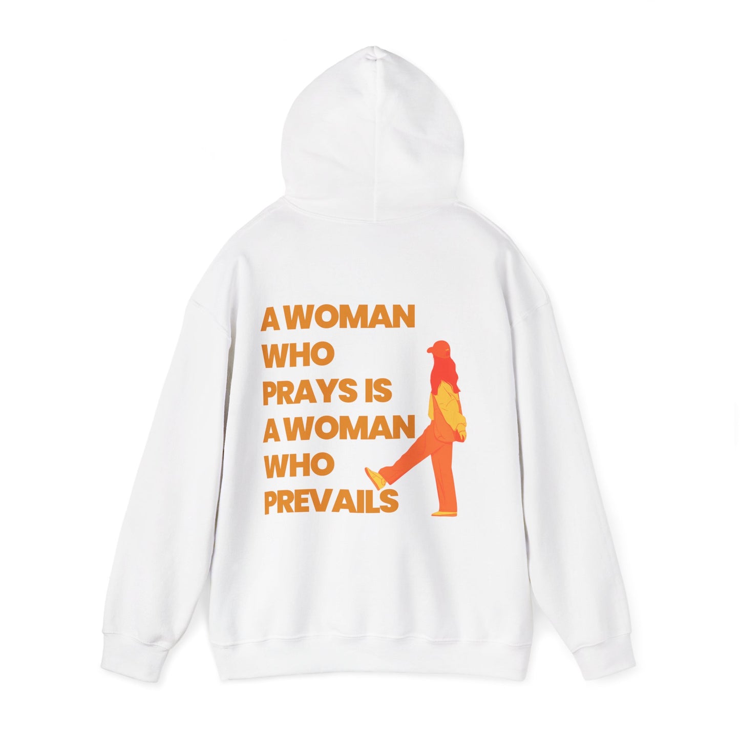 A Woman Who Prays Is A Woman Who Prevails"  | Faith-Inspired Graphic Sweatshirt