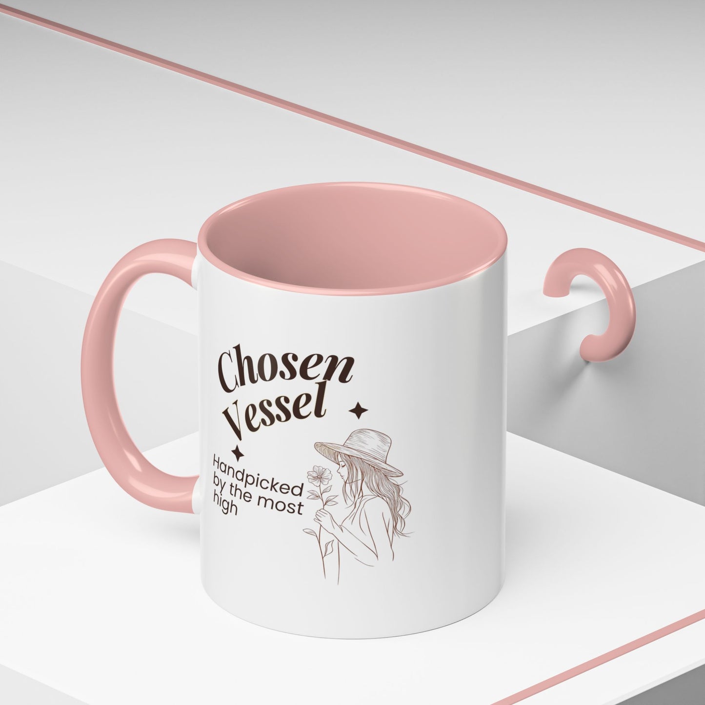 Chosen Vessel — Handpicked By The Most High" Christian Coffee Mug | Faith Gift for Women | Accent Mug 11oz