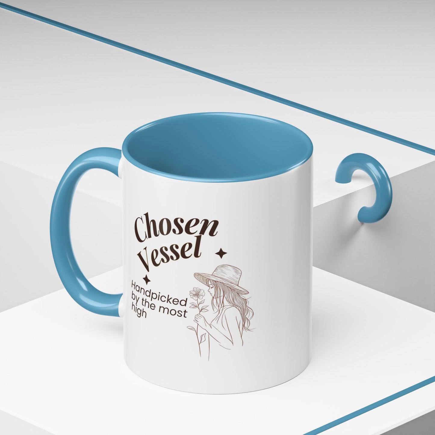 Chosen Vessel — Handpicked By The Most High" Christian Coffee Mug | Faith Gift for Women | Accent Mug 11oz