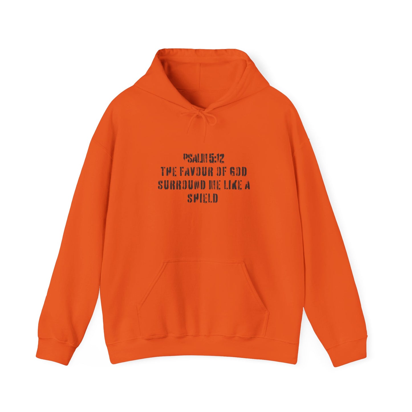 Not Lucky Just Highly Favoured" Psalm 5:12 Unisex Graphic Hoodie | Christian Street Style Sweatshirt