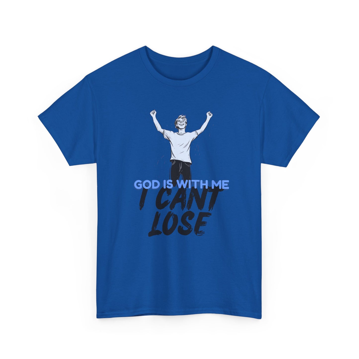 I Can't Lose Graphic Tee | Christian Streetwear Shirt | Motivational Faith T-Shirt | Unisex | Gift for Teen | Urban Cotton Tee