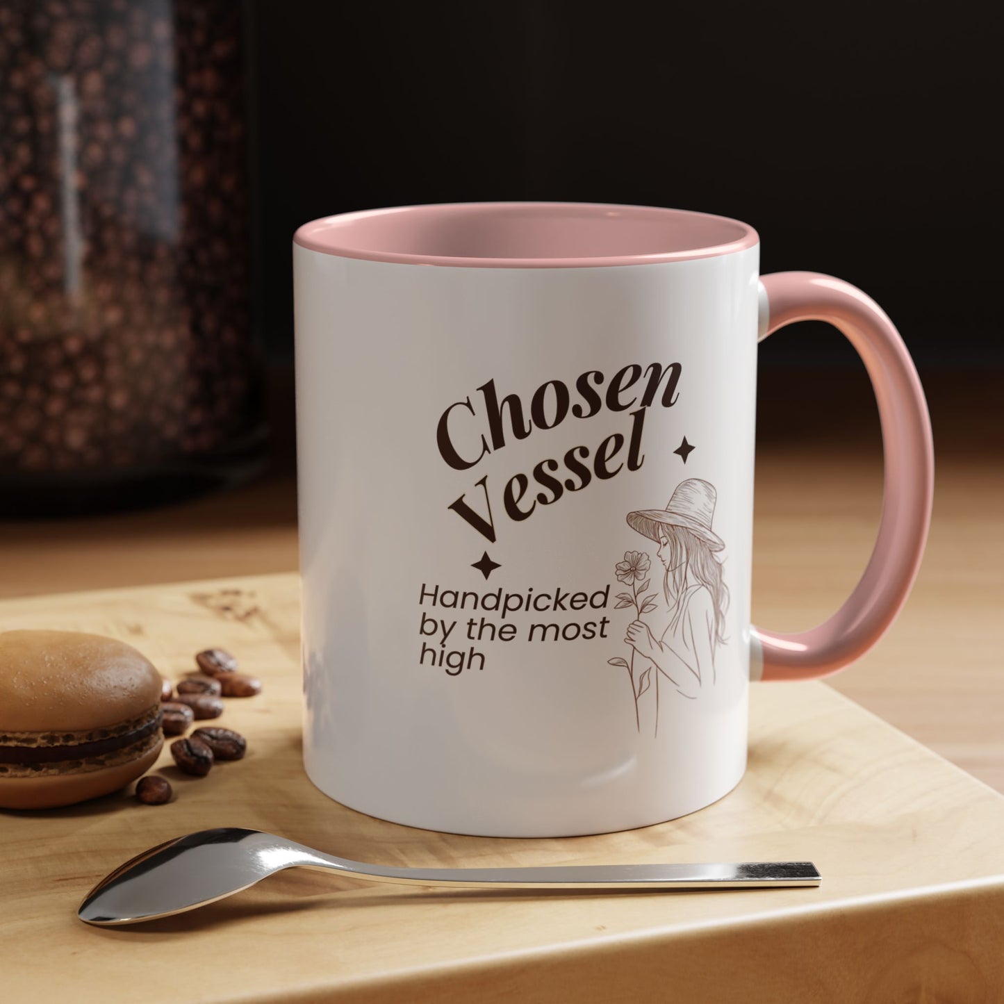 Chosen Vessel — Handpicked By The Most High" Christian Coffee Mug | Faith Gift for Women | Accent Mug 11oz